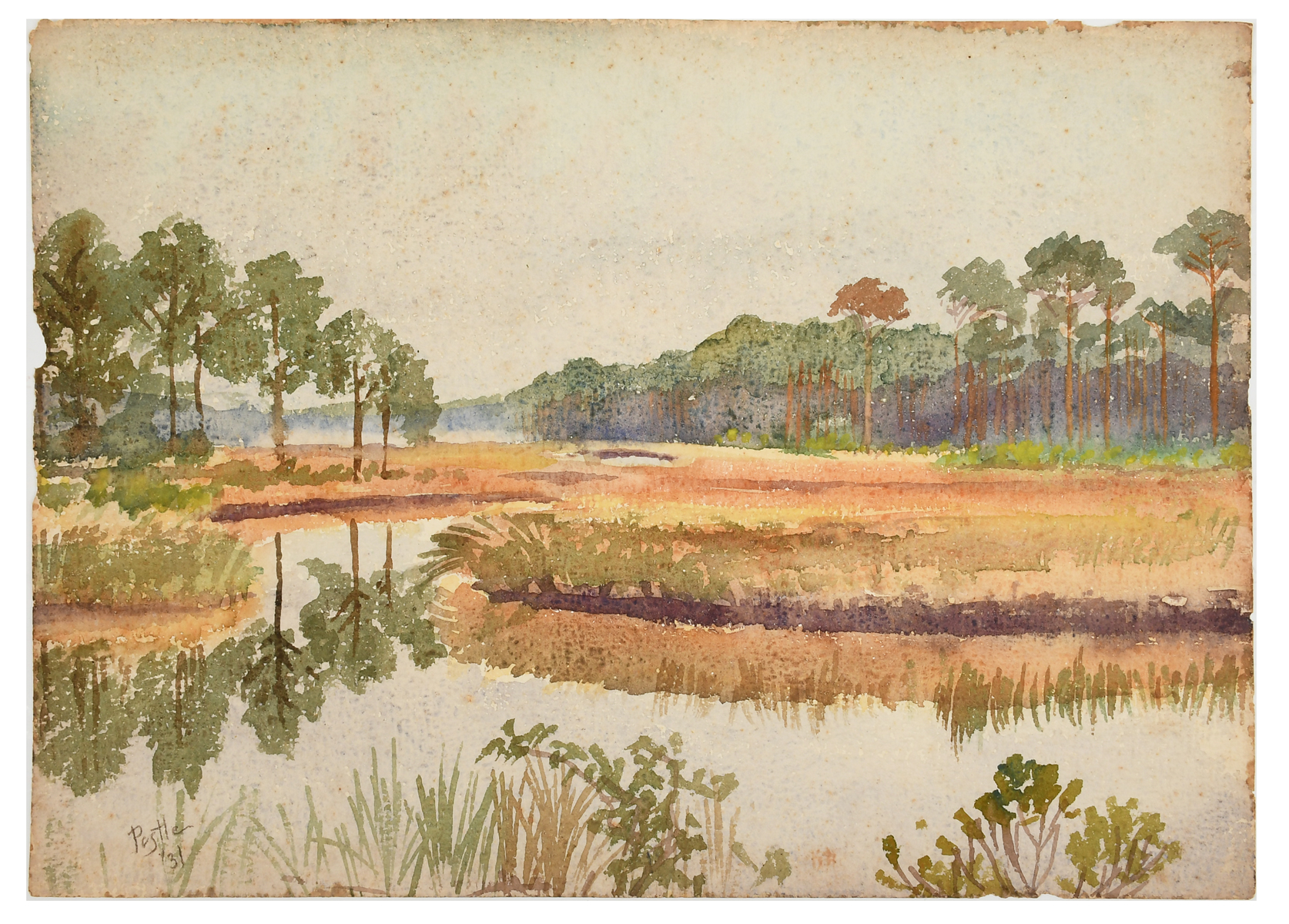 Appraisal: POSTLE Katherine Joy American - Grand Bayou on Route to