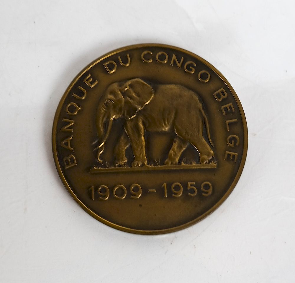 Appraisal: Bank of Belgian Congo Medal Bank of the Belgian Congo