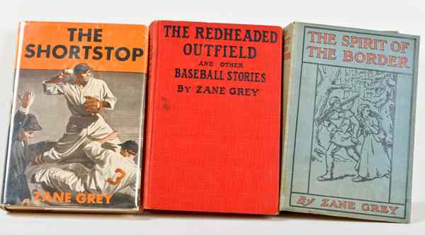 Appraisal: Zane Grey More Titles for Young Readers Including Baseball Lot