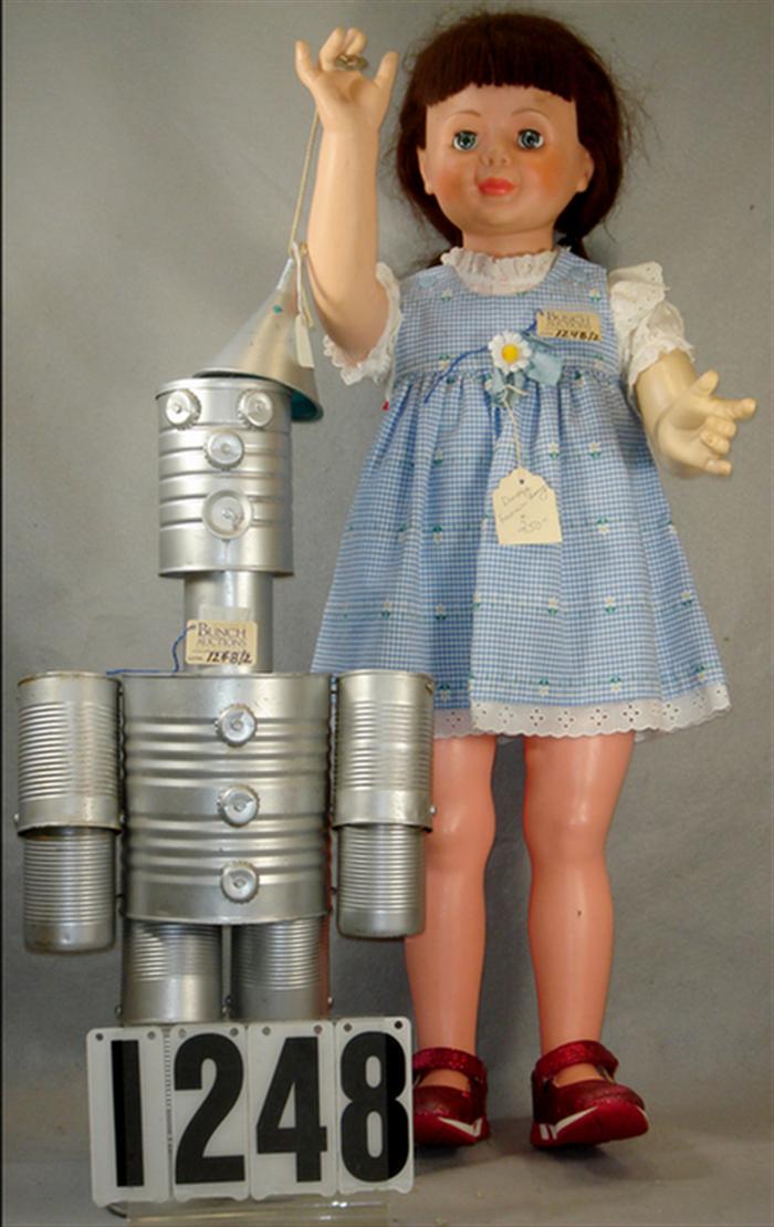 Appraisal: Large plastic Dorothy Fresh as a Daisy doll left arm