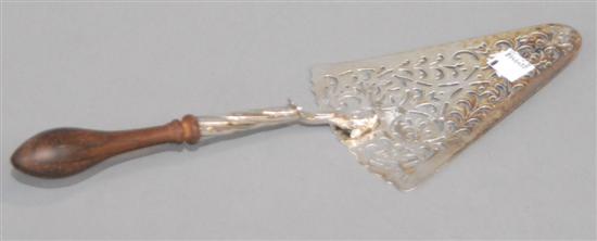 Appraisal: GEORGIAN STERLING SILVER PIE SERVER Marked London - probably by