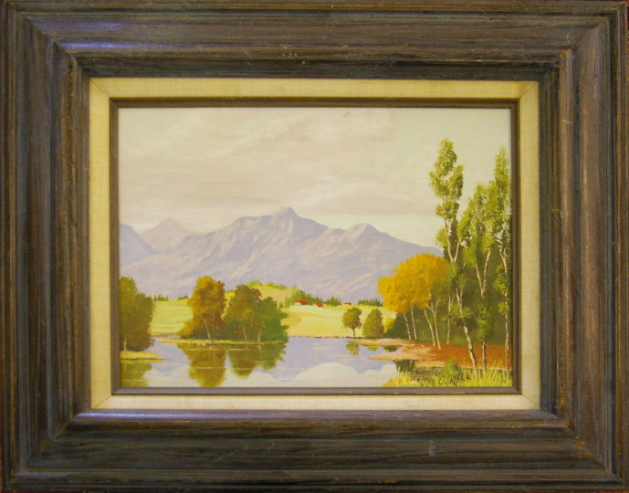 Appraisal: Walter C Kent American - Tranquil Lake The Rocky Mountains