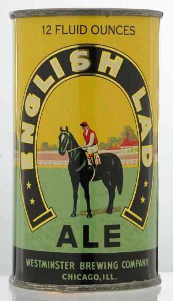 Appraisal: English Lad Ale Instructional Beer Can - OI Body is