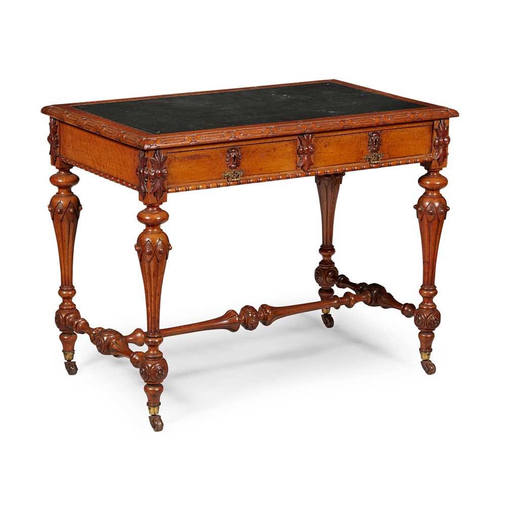 Appraisal: WILLIAM IV OAK WRITING TABLE IN THE MANNER OF RICHARD