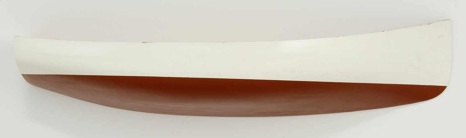 Appraisal: HALF MODEL OF A CATBOAT Made in by Robert P