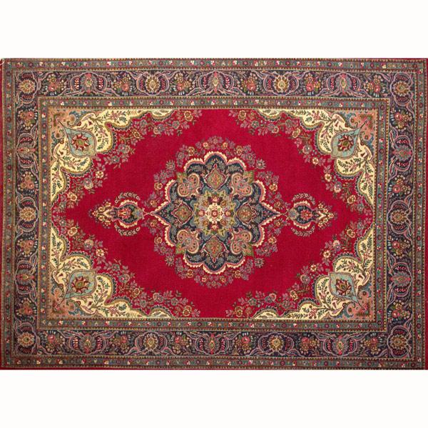 Appraisal: ORIENTAL CARPET With red ground and large central medallion th