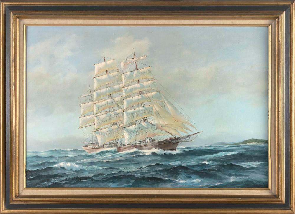 Appraisal: RICHARD KENDALL LOUD MASSACHUSETTS B CLIPPER SHIP AT SEA OIL