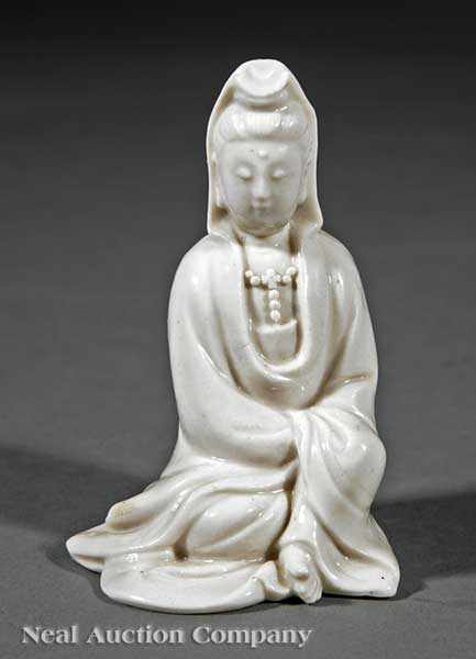 Appraisal: A Chinese Dehua 'Blanc-De-Chine' Porcelain Figure of Guanyin th c