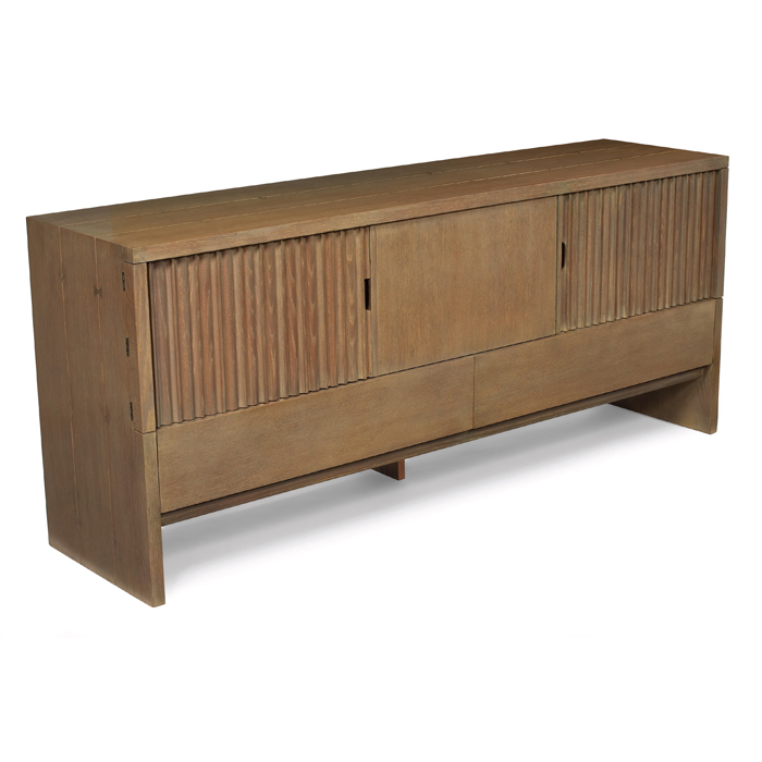 Appraisal: Harold Schwartz sideboard by Romweber oak with Palamino finish three