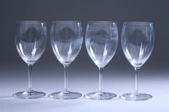 Appraisal: TWELVE BACCARAT CRYSTAL RED WINE GLASSES - in high