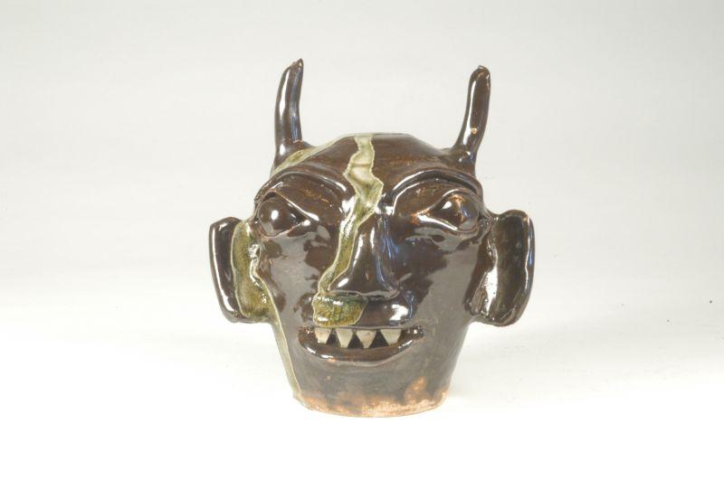 Appraisal: Signed B B Craig Albany slip glazed stoneware devil jug