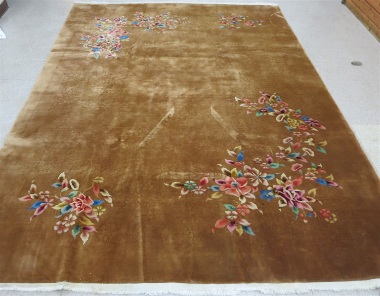 Appraisal: CHINESE NICHOLS CARPET Nichols Super Yarn Carpets Factory founded by