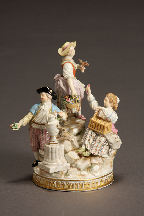 Appraisal: Lot Property of Various Owners Meissen Figural Group After a