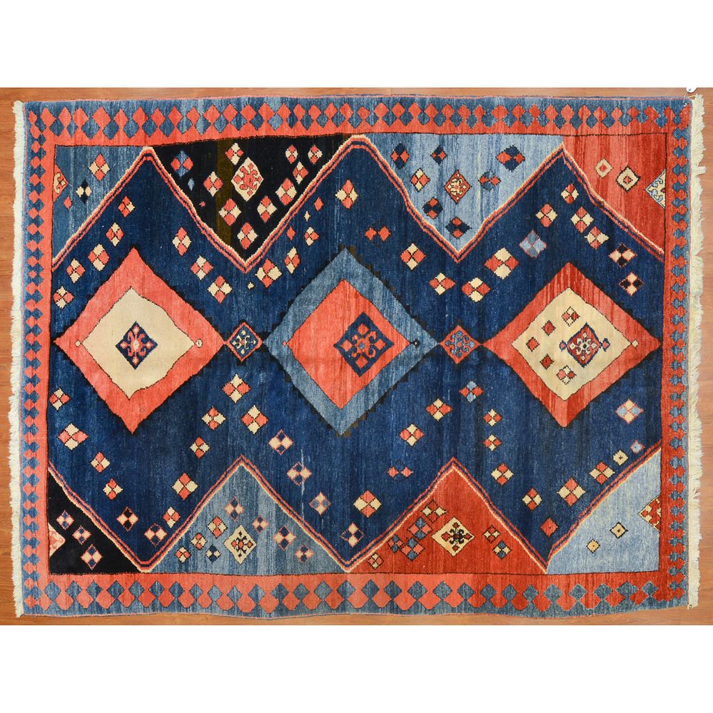 Appraisal: Azeri Rug Turkey x Fourth quarter- th century hand-knotted wool