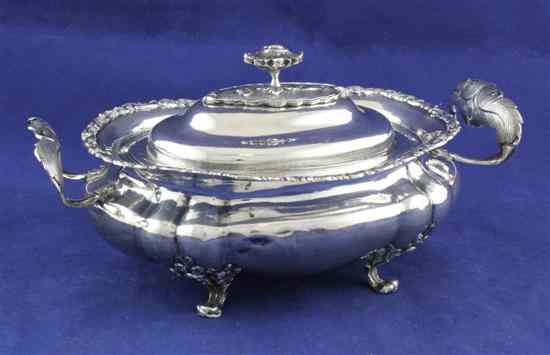 Appraisal: A th century Russian zolotnik silver two handled sauce tureen