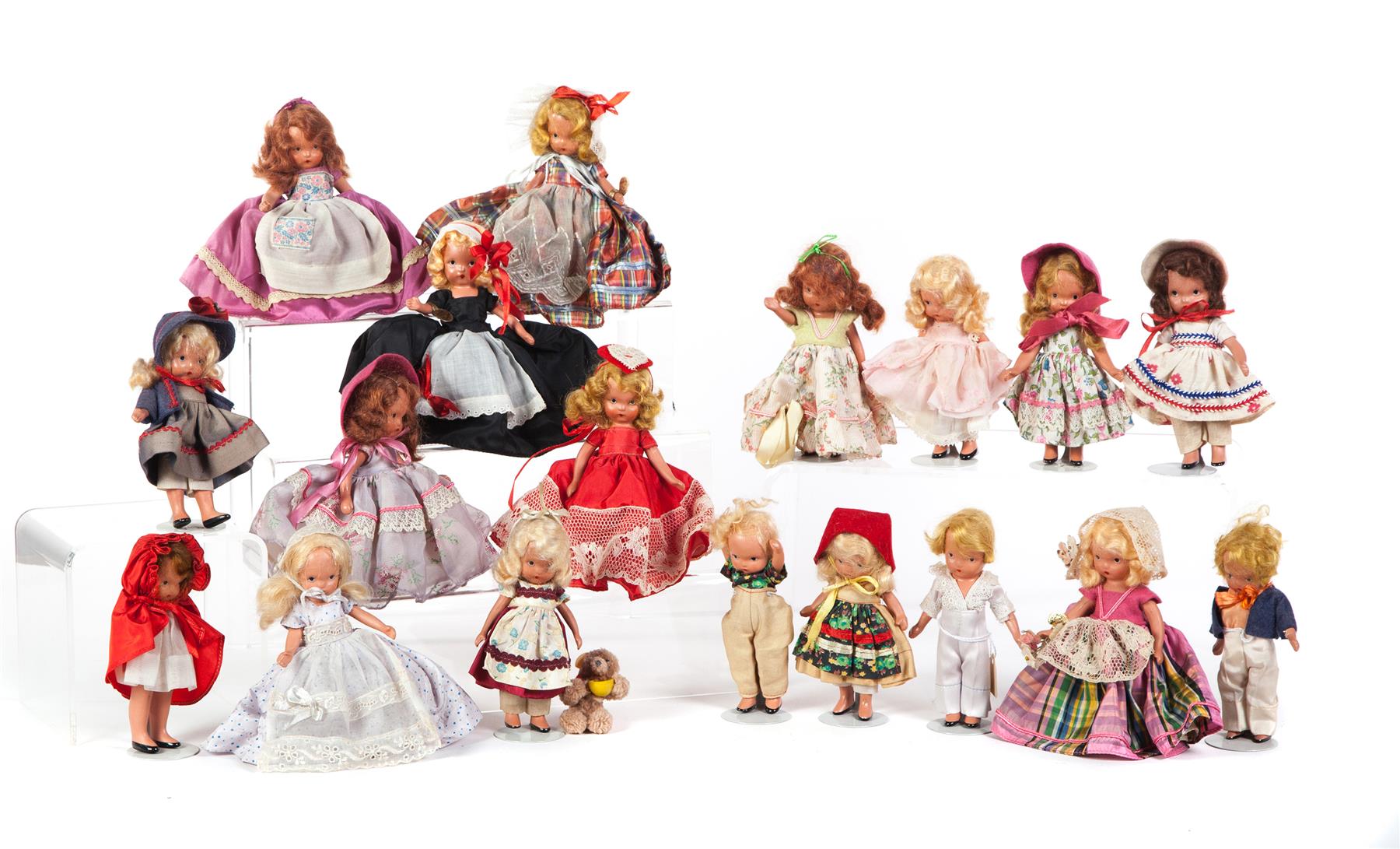 Appraisal: COLLECTION OF EIGHTEEN NANCY ANN DOLLS American nd quarter- th