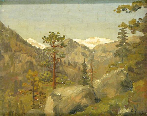 Appraisal: Peter Hansen Rohde American - Sierra scene signed 'P Rohde'