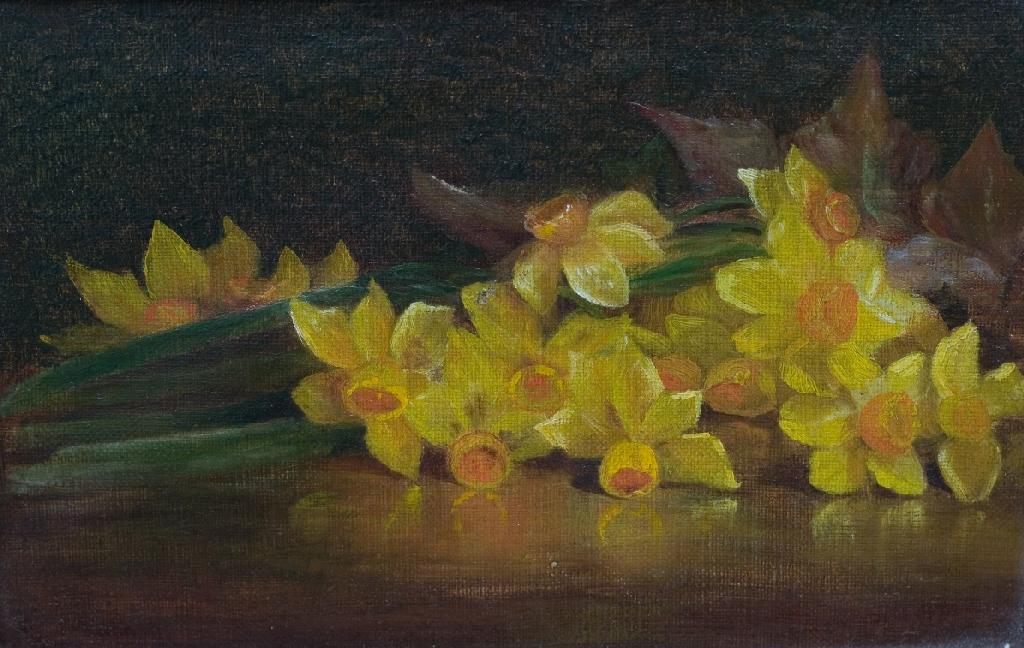 Appraisal: ENGLISH SCHOOL th th CENTURY STILL LIFE OF DAFFODILS unsigned