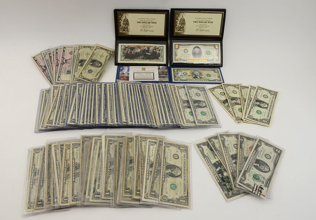 Appraisal: COLLECTION OF US CURRENCY INCLUDING STAR NOTES An assembled collection