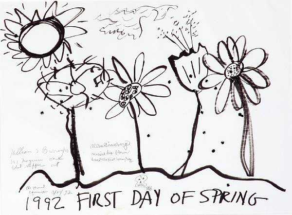 Appraisal: BURROUGHS WILLIAM S and ALLEN GINSBERG First Day of Spring