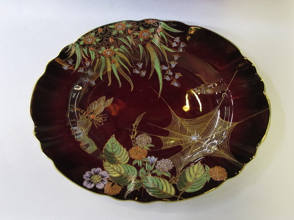 Appraisal: Carlton Ware Rouge Royale Spiders Web plate