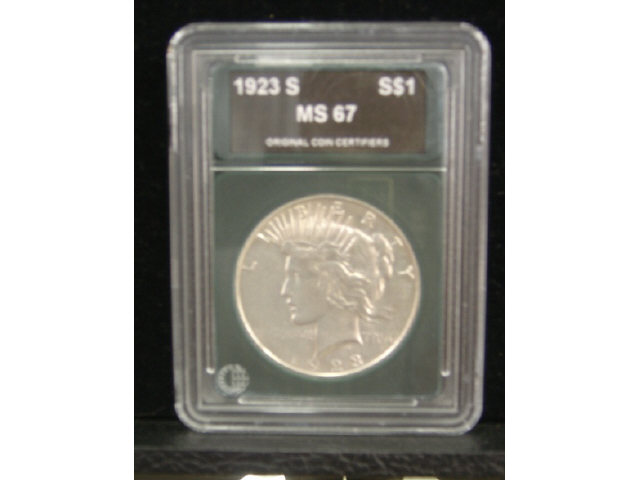 Appraisal: S PEACE SILVER DOLLAR - MS