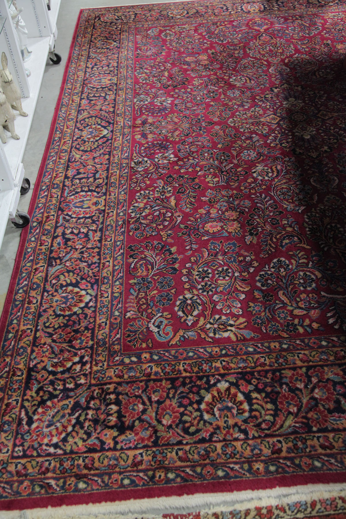 Appraisal: KARASTAN ORIENTAL STYLE ROOMSIZE RUG American mid th century Sarouk