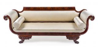 Appraisal: A Regency Mahogany Sofa Height x width x depth inches