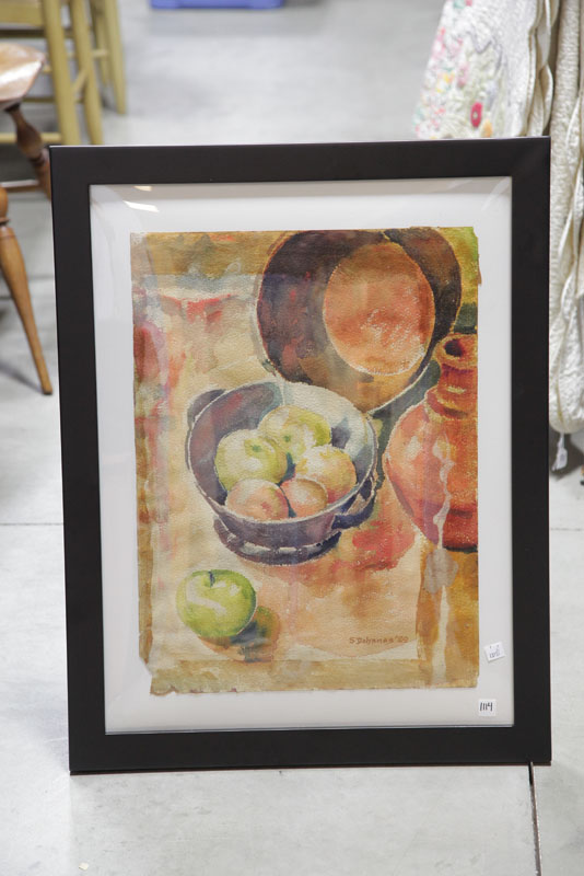 Appraisal: WATERCOLOR STILL LIFE Signed ''S Dohanos'' and dated ' '