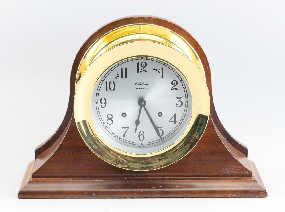 Appraisal: CHELSEA SHIP'S CLOCK LATE TH CENTURY DIAL DIAMETER TOTAL HEIGHT