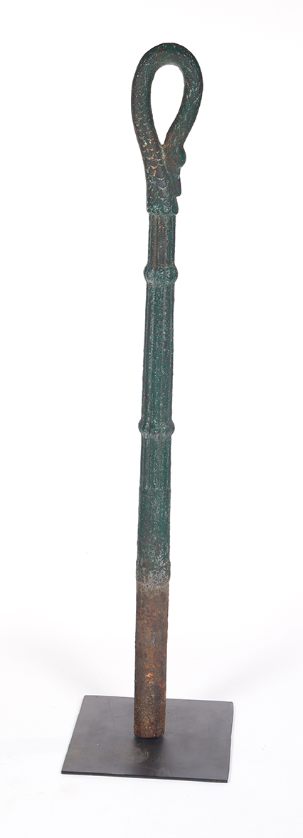 Appraisal: HITCHING POST American late th-early th century cast iron Suten