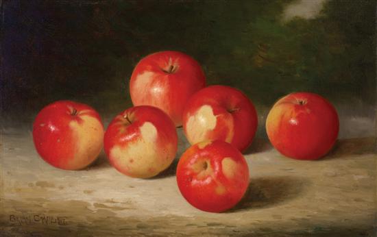 Appraisal: BRYANT CHAPIN American - Still Life with Apples oil on