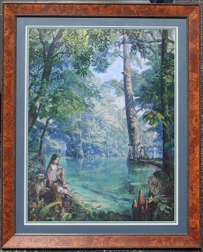 Appraisal: STILL Christopher American th century ''The Rivers Path'' Offset Lithograph