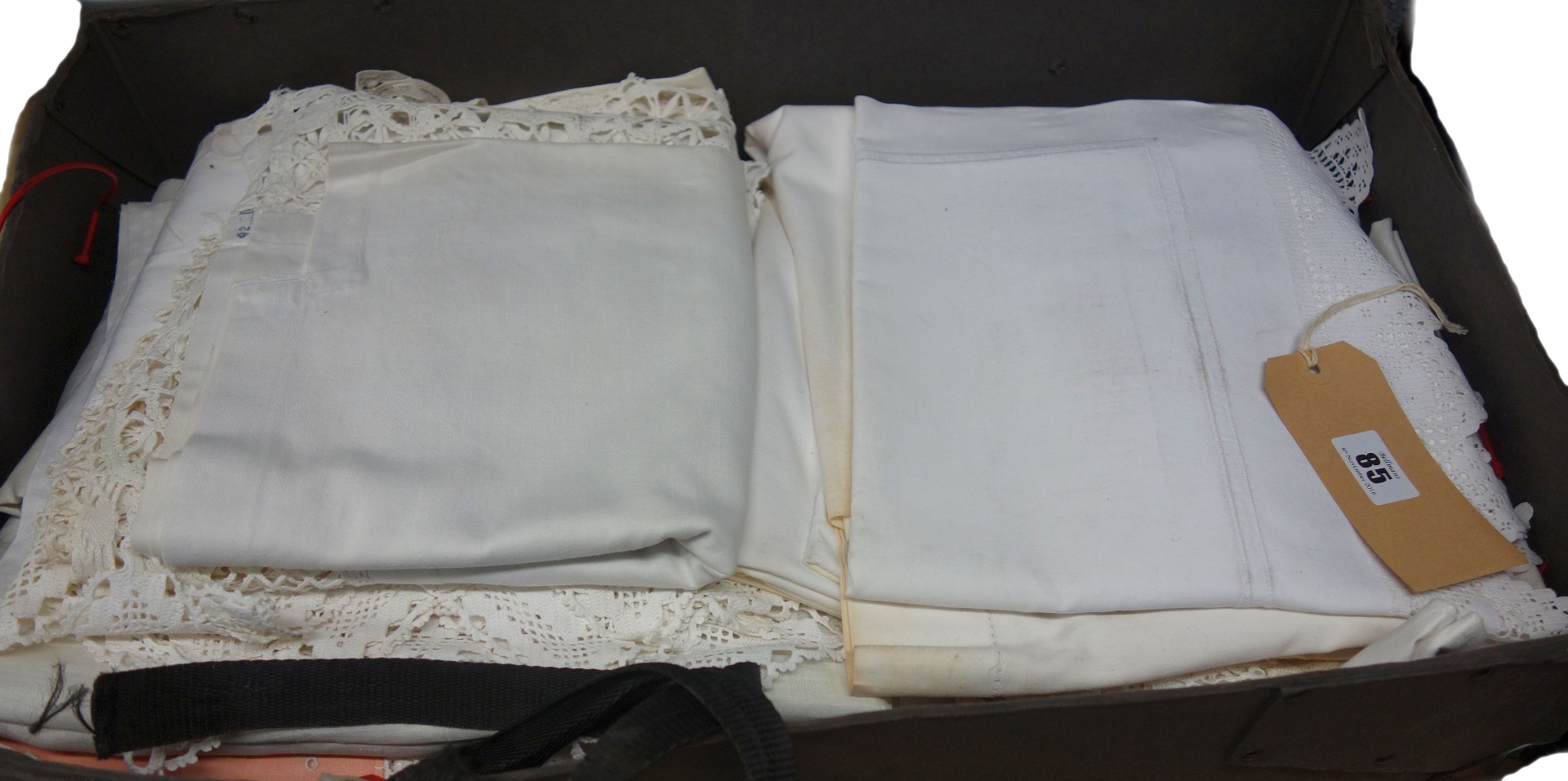 Appraisal: A large collection of table linens including afternoon tea tablecloths