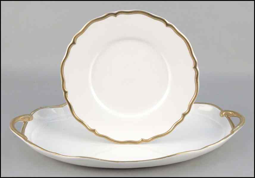 Appraisal: TWELVE ITALIAN GILT PORCELAIN CHARGER PLATES Together with two porcelain