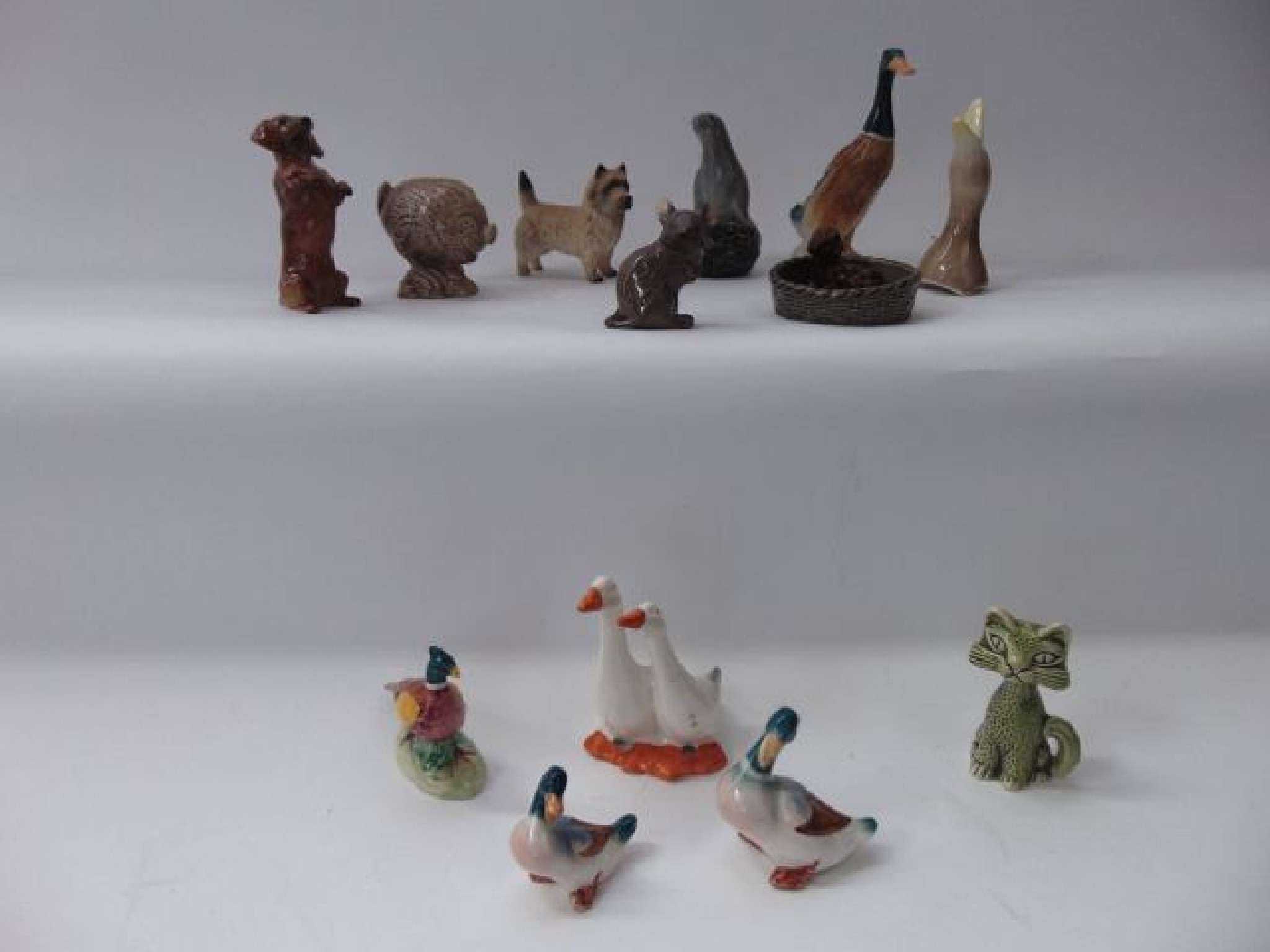 Appraisal: A collection of mainly Beswick model animals including a matt