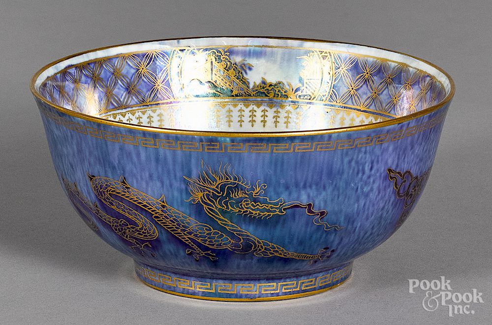 Appraisal: Wedgwood fairyland luster dragon bowl Wedgwood fairyland lustre dragon bowl