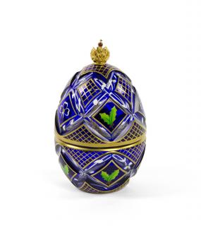 Appraisal: A THEO FABERGE CRYSTAL VERMEIL STERLING SILVER AND RUBY INSET