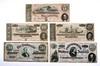 Appraisal: CURRENCY - Lot of five Confederate bank notes and Very