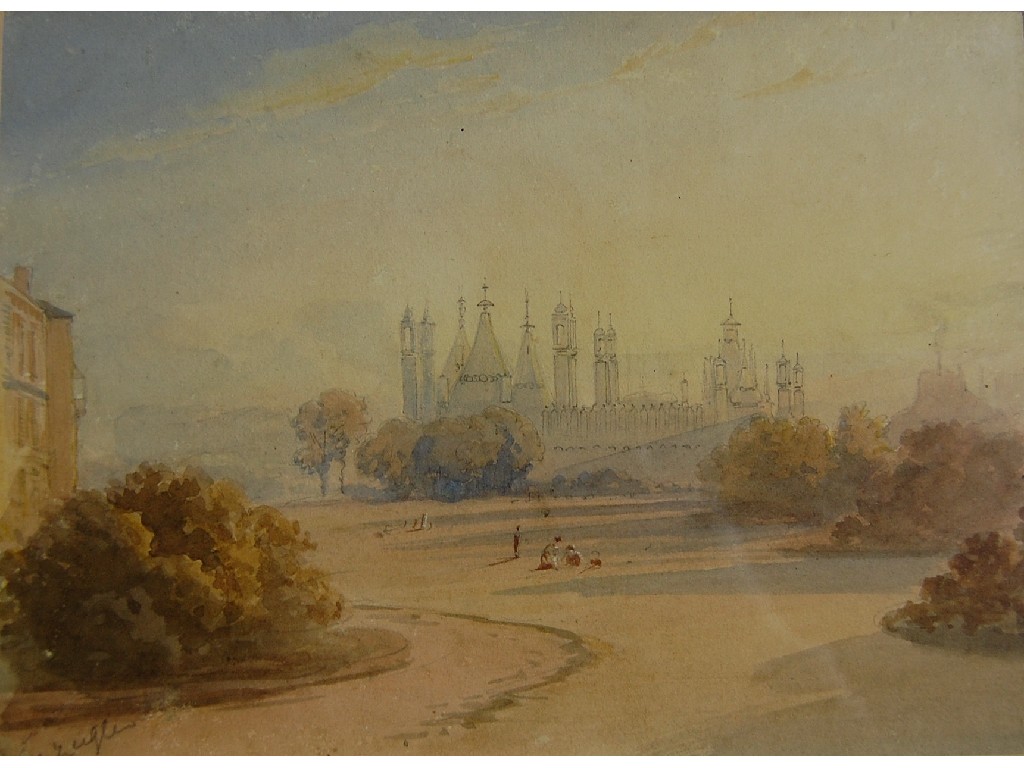 Appraisal: H B Ziegler - 'Brighton Pavilion' signed watercolour x cm