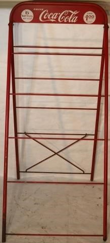 Appraisal: COCA COLA RACK CASE ORIGINAL RED PAINT SOME RUST AND