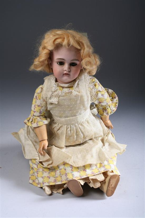 Appraisal: KESTNER PORCELAIN DOLL Marked Germany Composition body jointed knees elbows