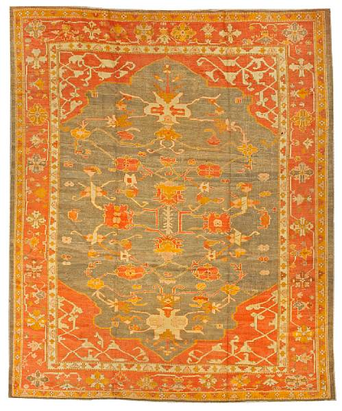 Appraisal: An Oushak carpet West Anatolia late th century size approximately