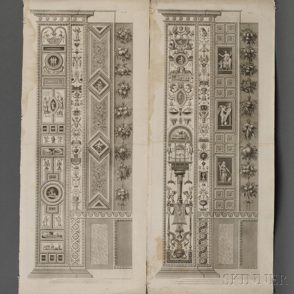 Appraisal: Vatican Loggia Two Plates by Giovanni Ottaviani - after drawings