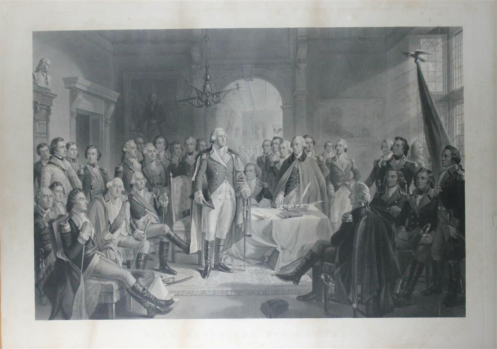 Appraisal: A H RITCHIE WASHINGTON HIS GENERALS ENGRAVING PUBLISHED BY EMIL