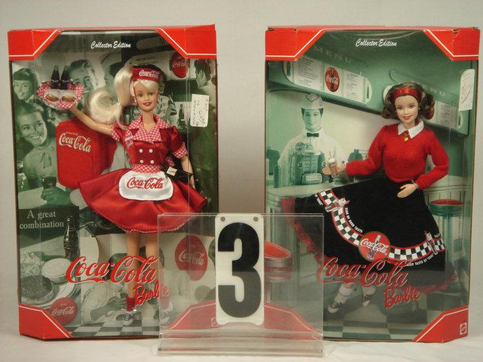 Appraisal: Coca Cola Barbie Dolls both mint in the original boxes