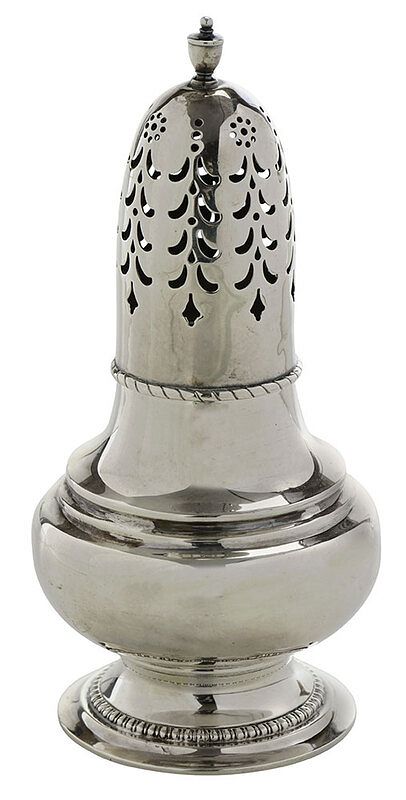 Appraisal: Tiffany Sterling Caster American - urn form no monogram marks