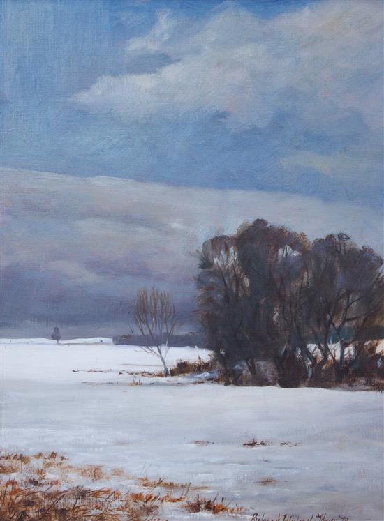 Appraisal: Sale Lot Richard Michael Tibrieu American th Century Winter Landscape