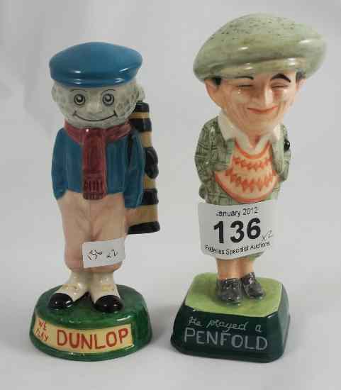 Appraisal: Royal Doulton Figure Penfold Golfer MCL and Dunlop Caddie MCL