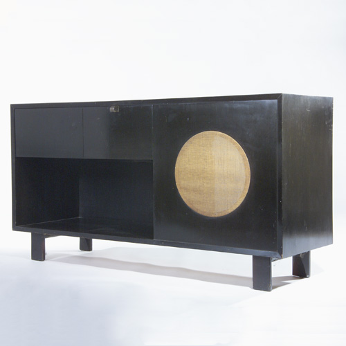 Appraisal: GEORGE NELSON HERMAN MILLER Stereo cabinet with ebonized finish single